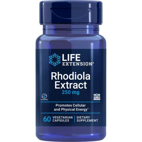 Life Extension - Rhodiola, izvleček rožnega korena, 60 kapsul