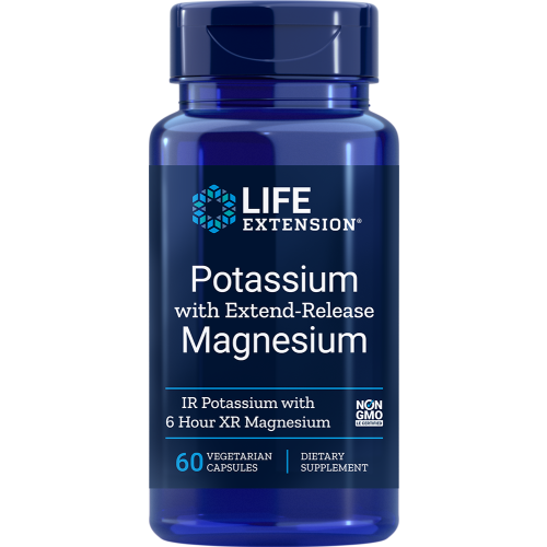 Life Extension - Kalij s podaljšanim sproščanjem magnezija, 60 vegetarijanskih kapsul, prehransko dopolnilo