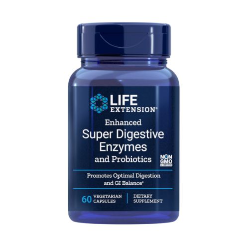 Life Extension Izboljšani super prebavni encimi s probiotiki, 60 kapsul