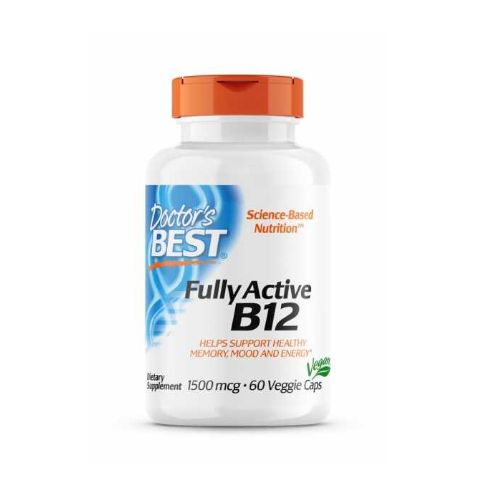 Doctor's Best Fully Active vitamin B12 1500 mcg, 60 veganskih kapsul
