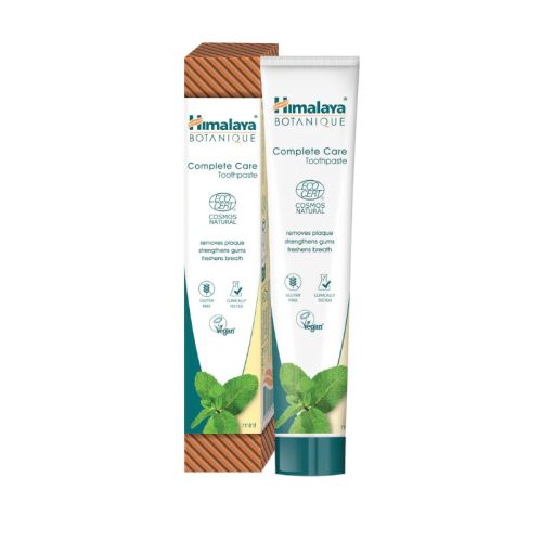 Himalaya Botanique Mint zobna pasta 75ml – naravna nega zob in dlesni brez fluorida