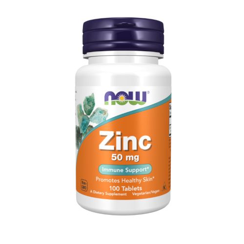 Pakiranje NOW Foods Cink 50 mg Tablet z 100 tabletami
