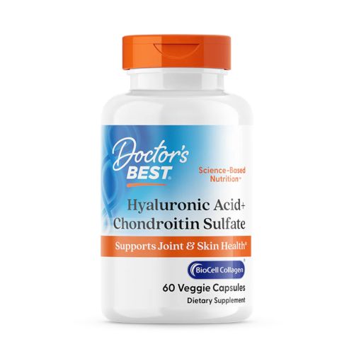 Doctor's Best Hialuronska kislina s hondroitinom in BioCell kolagenom, 60 kapsul