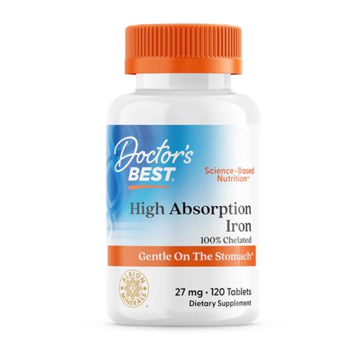 Dr Best železo z visoko absorpcijo, 27 mg, 120 tablet