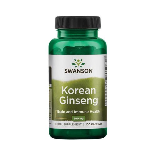 Swanson korejski ginseng 500mg, 100 kapsul