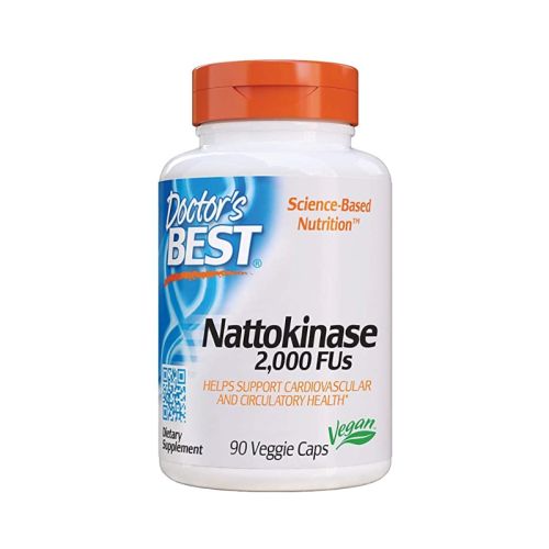 Doctor's Best Nattokinaza (Nattokinase), 2000 FU, 90 kapsul