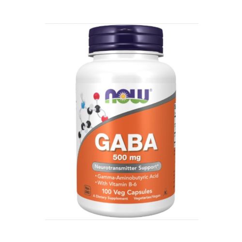 Now Foods GABA 500 mg, 100 kapsul