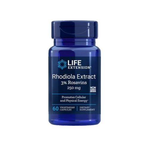 Life Extension - Rhodiola, izvleček rožnega korena, 60 kapsul