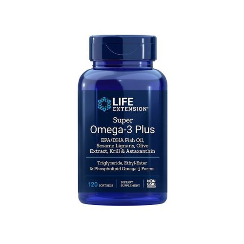 Life Extension - Super Omega–3 EPK/DHK, kril in astaksantin, 120 mehkih kapsul
