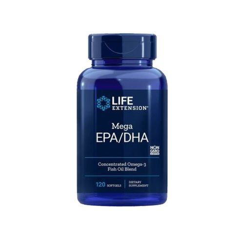Mega EPA/DHA Omega-3, 120 mehkih kapsul