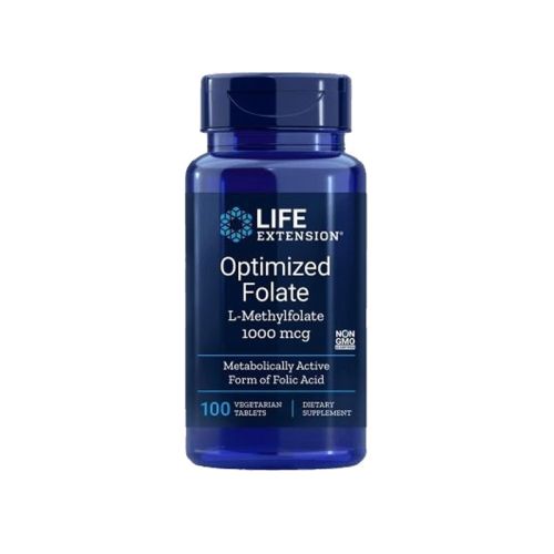 Life Extension - Optimiziran folat (L-metilfolat), 1000 mcg, 100 vegetarijanskih tablet