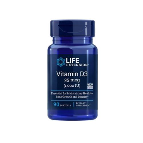 Life Extension - Vitamin D3, 1000 I.E., 90 mehkih kapsul